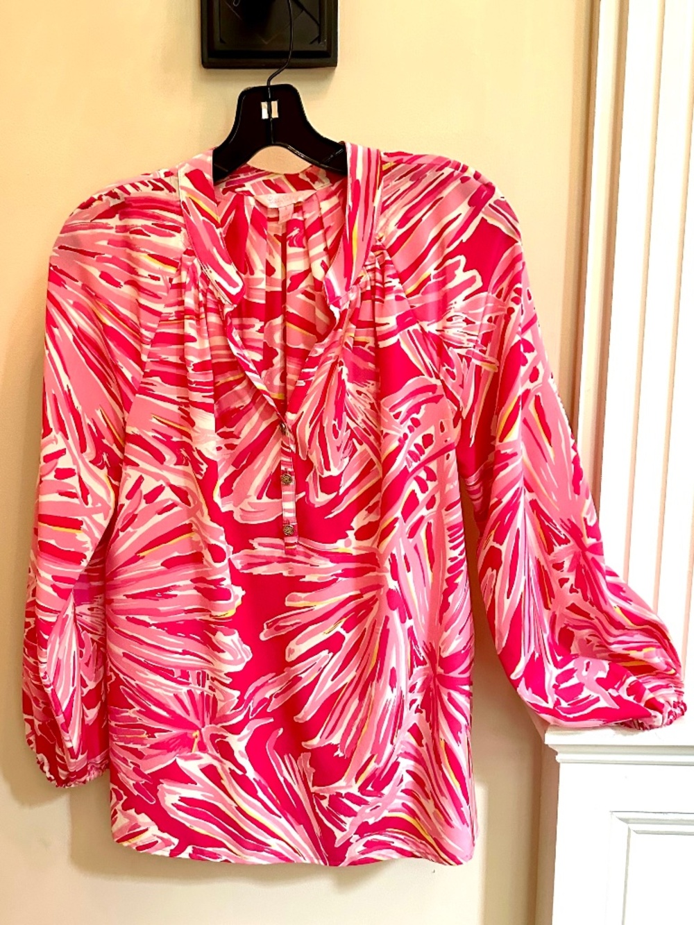 Lilly Pulitzer Elsa silk top size S